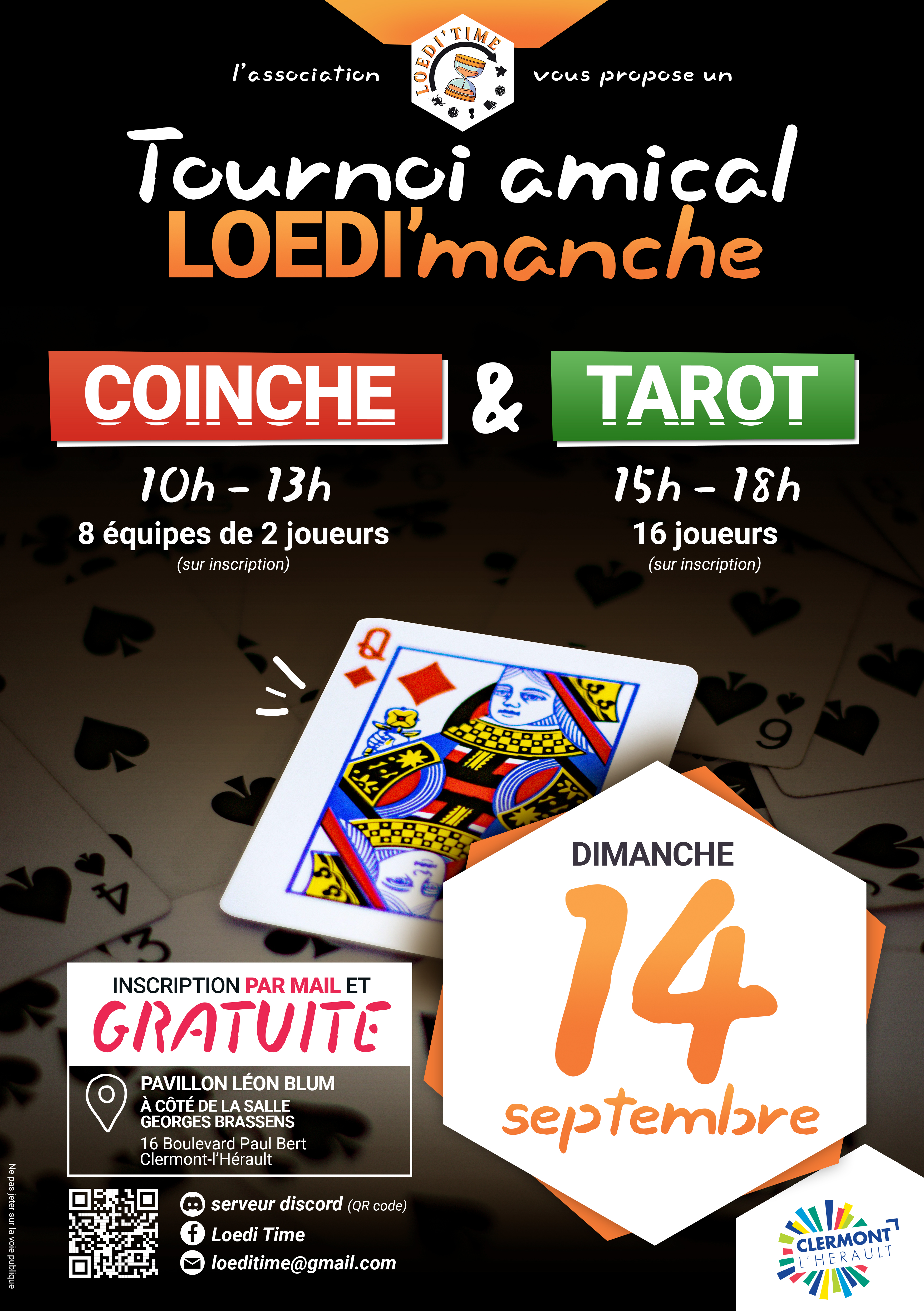 Image TOURNOI AMICAL TAROT & COINCHE - LOEDI'MANCHE