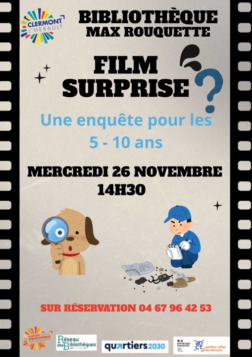 Image FILM SURPRISE A LA BIBLIOTHEQUE
