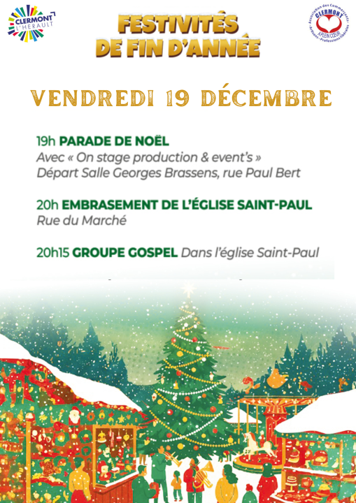 Image PARADE DE NOËL & EMBRASEMENT DE L'ÉGLISE