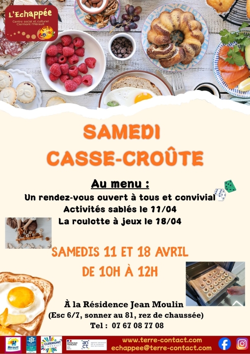 Image SAMEDI CASSE-CROÛTE // ASSOCIATION TERRE CONTACT