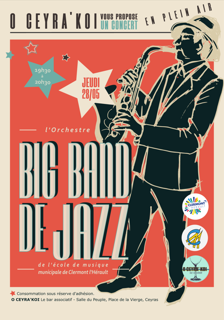 Image CONCERT DU BIG BAND DE L'ÉCOLE MUNICIPALE DE MUSIQUE