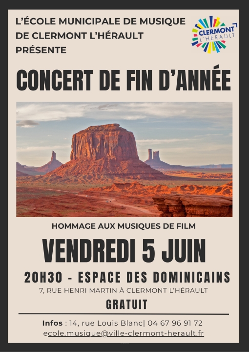 Image Concert de fin d'année - Ecole Municipale de Musique