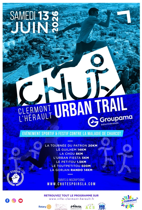 Image CHUT 2026 - CLERMONT L'HÉRAULT URBAN TRAIL