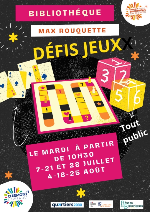 Image DÉFIS JEUX / BIBLIOTHÈQUE