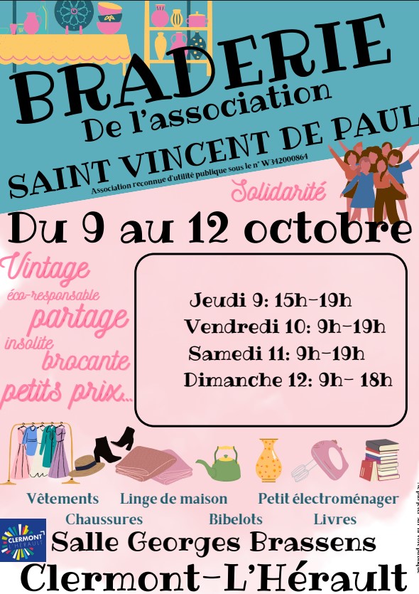 Image BRADERIE DE L'ASSOCIATION ST VINCENT DE PAUL