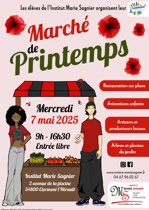 Image MARCHÉ DE PRINTEMPS / INSTITUT MARIE SAGNIER