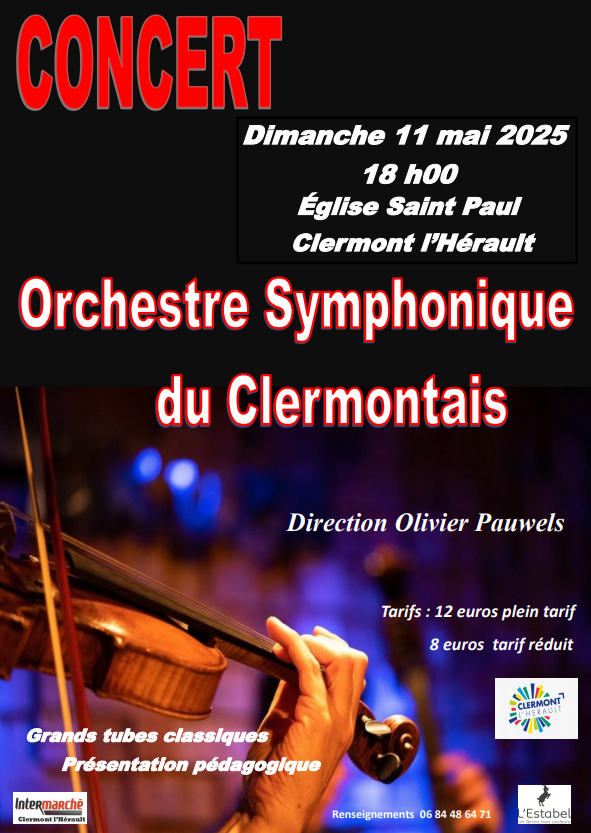 Image CONCERT ORCHESTRE SYMPHONIQUE DU CLERMONTAIS