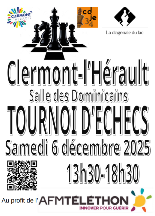 Image TÉLÉTHON 2025 | TOURNOI D'ÉCHECS